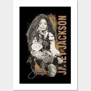 Janet Jackson // retro brown Posters and Art